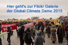 Verlinkung der Global Climate March Berlin Foto-Galerie