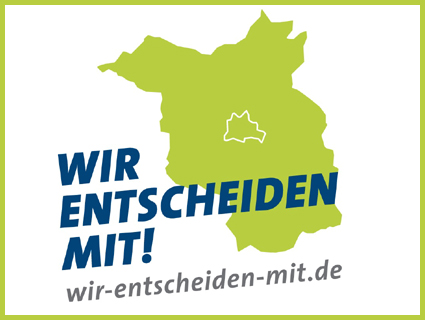 Das Logo des Volksbegehrends "Wir entscheiden mit!"